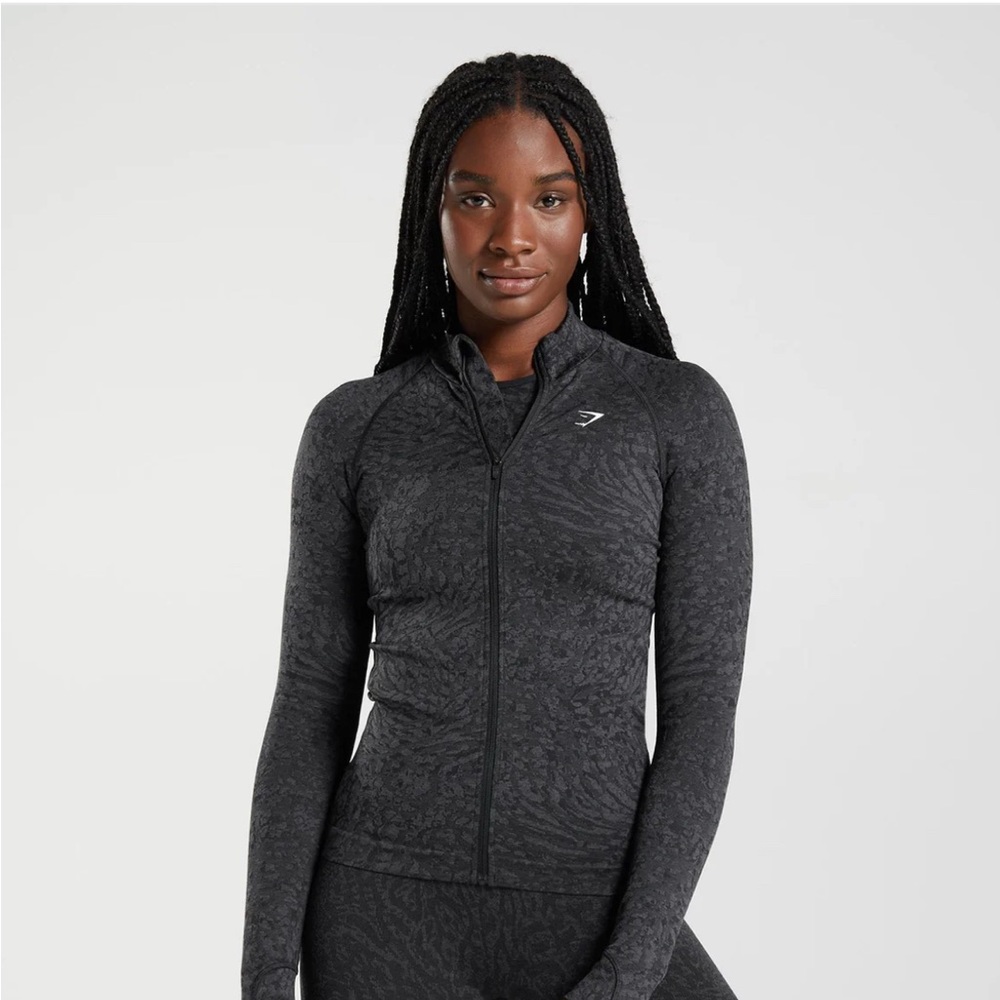 Gymshark Patterned Full-Zip Top